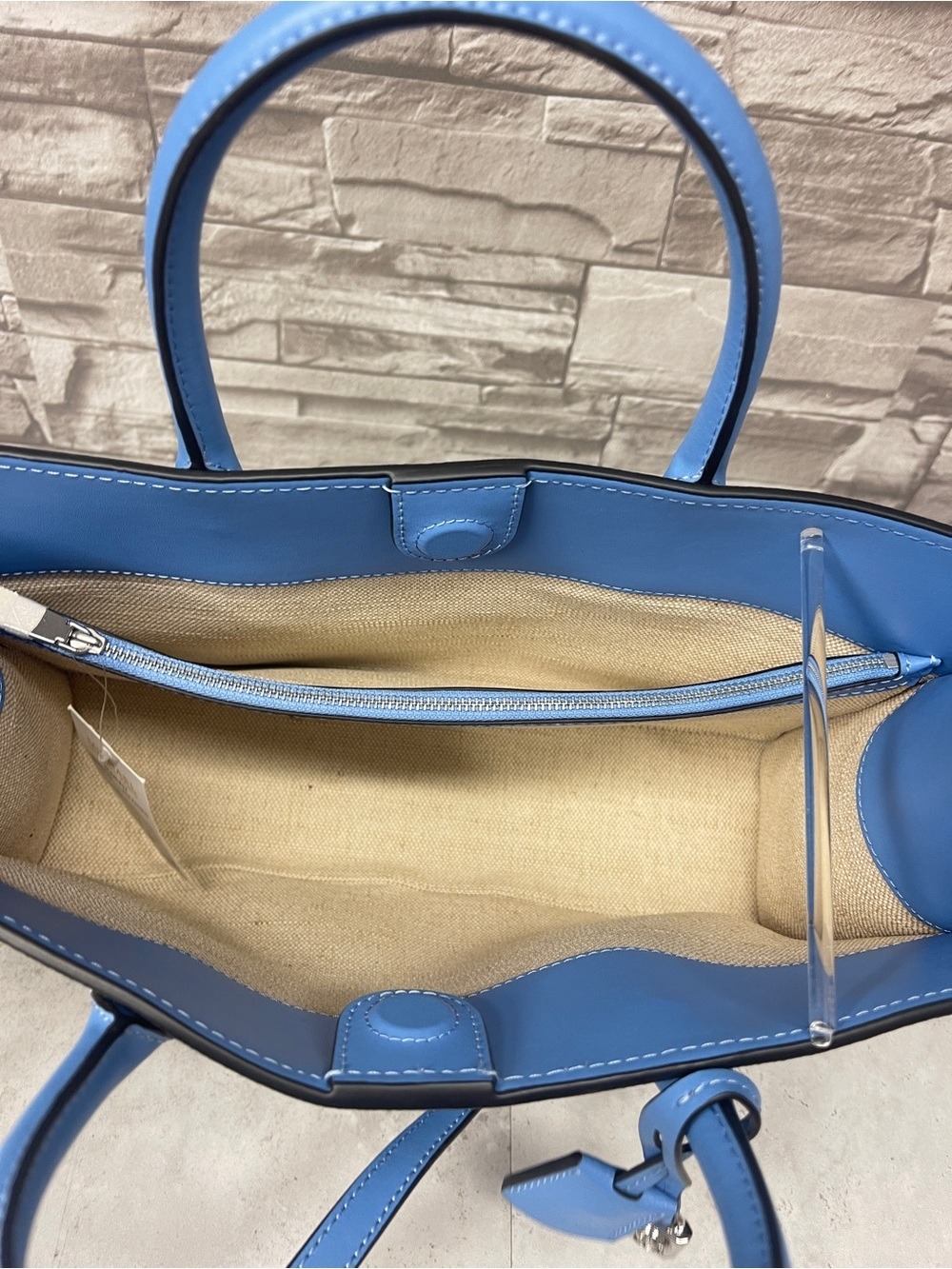 Michael Kors Scarlett Medium Satchel & Matching Wallet South Pacific Blue - Picture 7 of 12